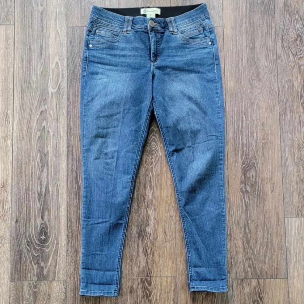 Democracy "Ab" Technology Women's 6 Pocket Blue Jeans Stretch Size 8 - Picture 2 of 11